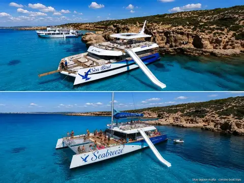 Comino: Blue Lagoon, Crystal Lagoon, and Seacaves Tour